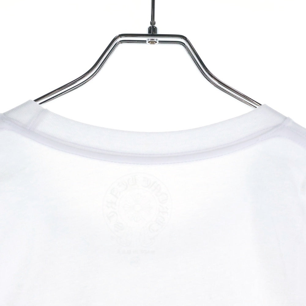 CHROME HEARTS(クロムハーツ) Miami Horseshoe S/S Tee マイアミ限定 バック ホースシュー クルーネック半袖Tシャツカットソー ホワイト