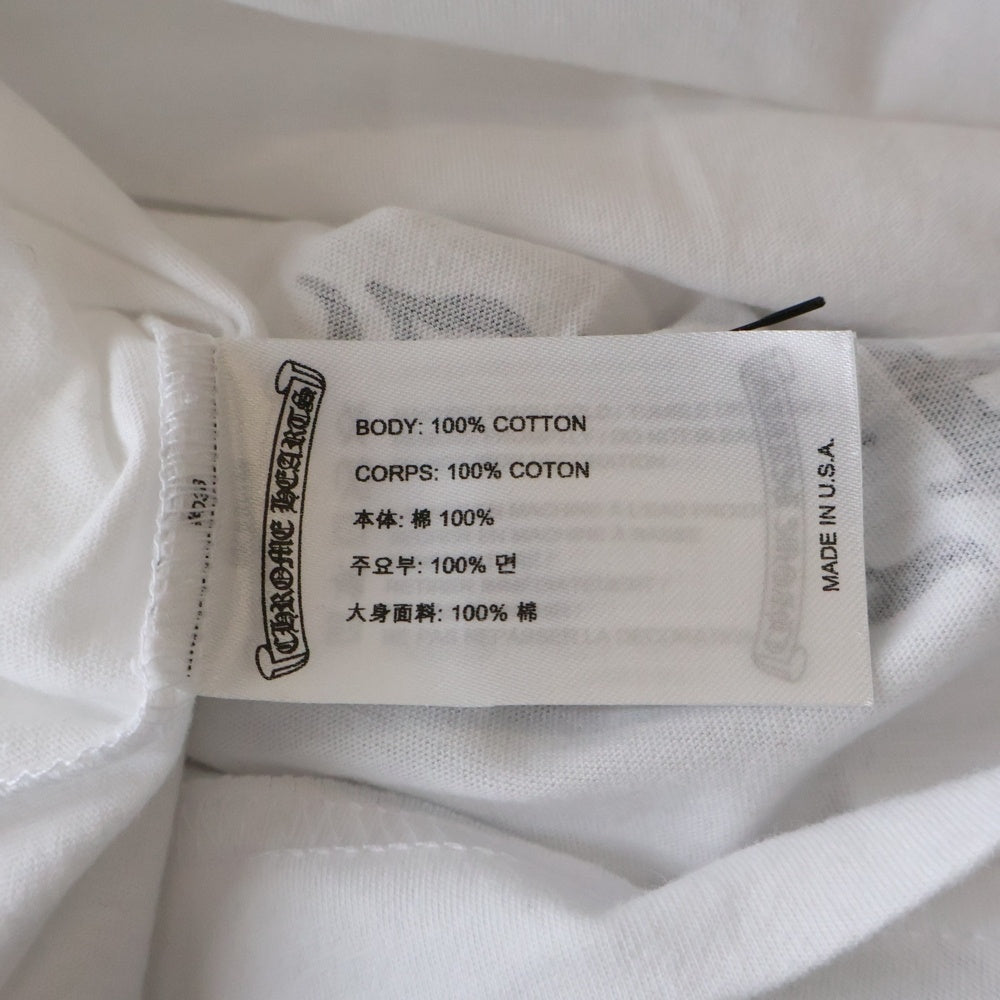 CHROME HEARTS(クロムハーツ) Miami Horseshoe S/S Tee マイアミ限定 バック ホースシュー クルーネック半袖Tシャツカットソー ホワイト