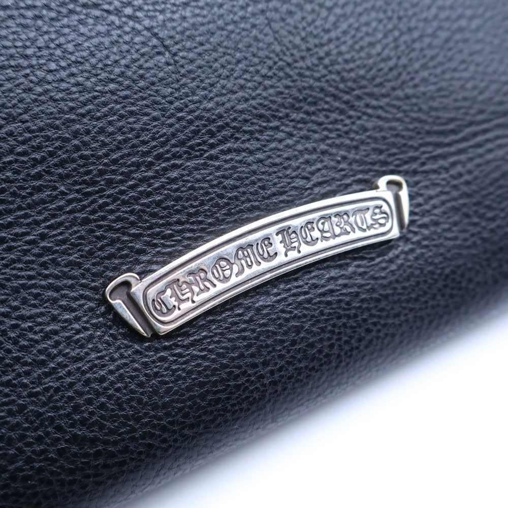 CHROME HEARTS(クロムハーツ) JUDY CROSS BALL ジュディ クロス ボール ボタン レザーウォレット 長財布 ブラック BCA366
