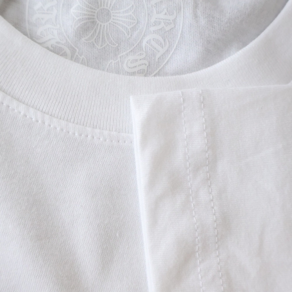 CHROME HEARTS(クロムハーツ) Miami Horseshoe S/S Tee マイアミ限定 バック ホースシュー クルーネック半袖Tシャツカットソー ホワイト