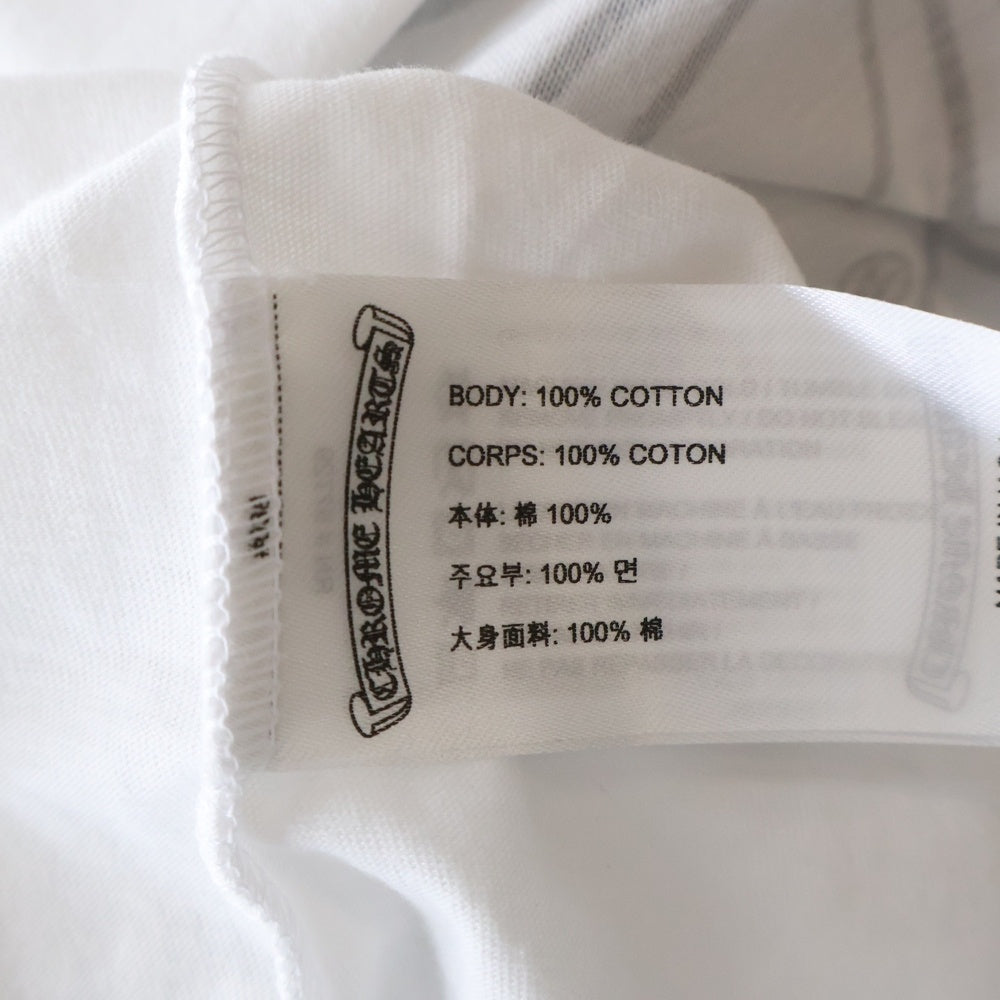CHROME HEARTS(クロムハーツ) Miami Horseshoe S/S Tee マイアミ限定 バック ホースシュー クルーネック半袖Tシャツカットソー ホワイト