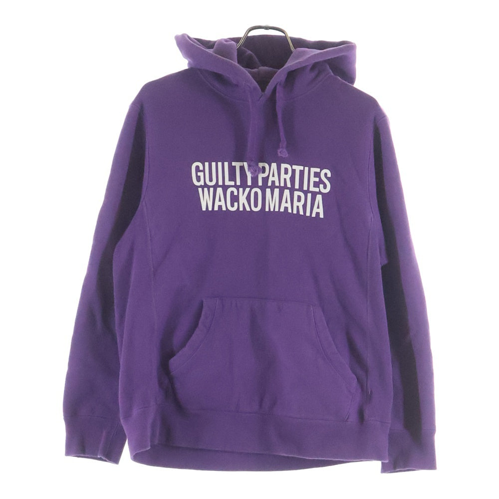 WACKO MARIA(ワコマリア) HEAVY WEIGHT PULLOVER HOODED SWEAT SHIRT フロントロゴプリント ヘビーウェイト プルオーバーパーカー フーディー パープル