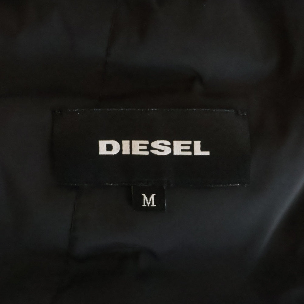 DIESEL(ディーゼル) Zip Up Down Jaket ジップアップ ダウンジャケット ブラック