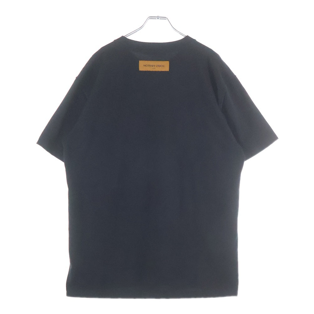 LOUIS VUITTON(ルイヴィトン) 25SS エンボスLV クルーネック 半袖Tシャツ カットソー ブラック RM251Q DT3 HNY55W