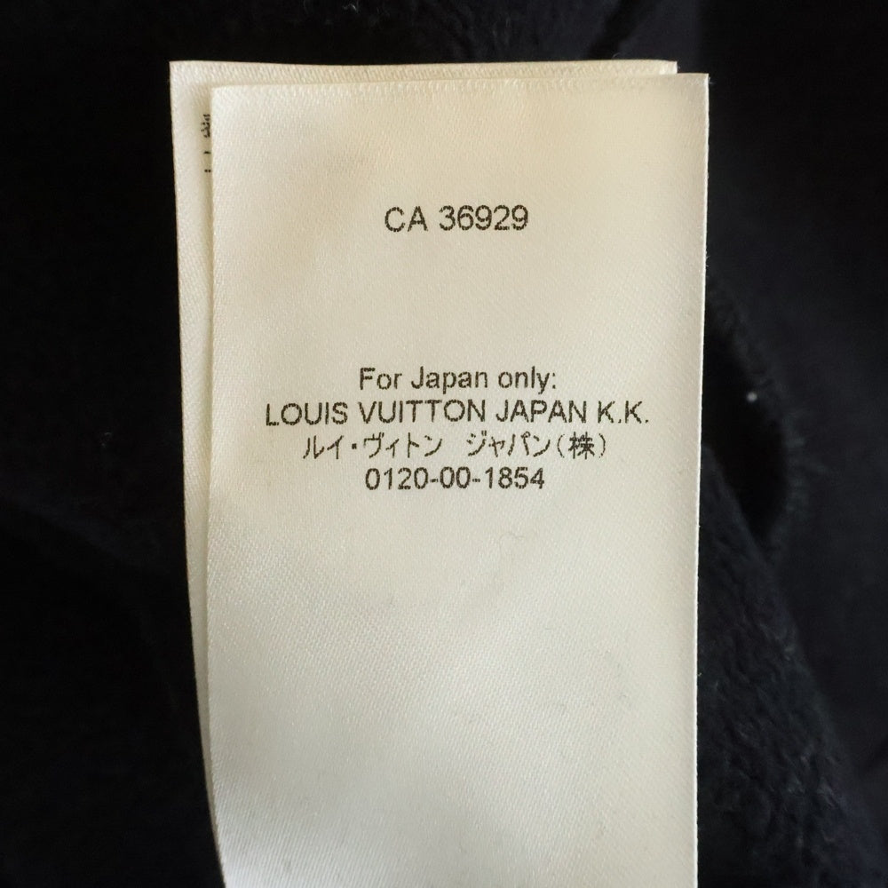 LOUIS VUITTON(ルイヴィトン) 24SS シグネチャーロゴ プルオーバースウェットパーカー フーディ ブラック RM241Q IHN HNY56W