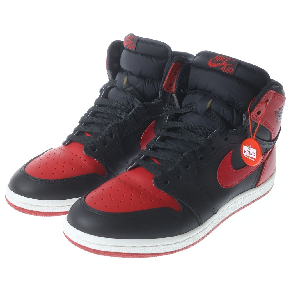 NIKE(ナイキ) Air Jordan 1 High 85 Bred エアジョーダン1 ハイ 85 ブレッド ハイカットスニーカーシューズ US10.5/28.5cm ブラック/レッド HV6674-067