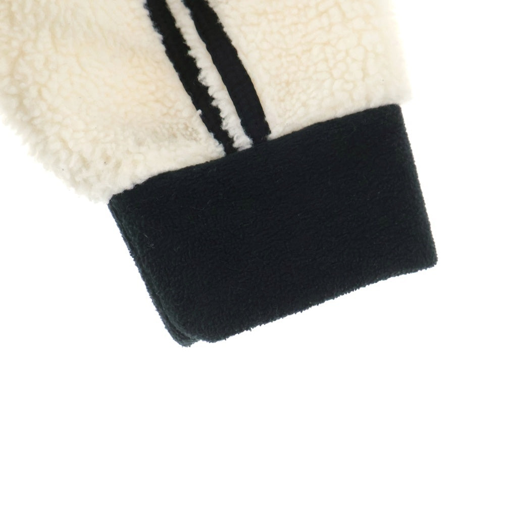 GIVENCHY(ジバンシィ) Shearling Zipped Jacket ロゴラバー シアリングジップジャケット フーディー ホワイト BM006A308X