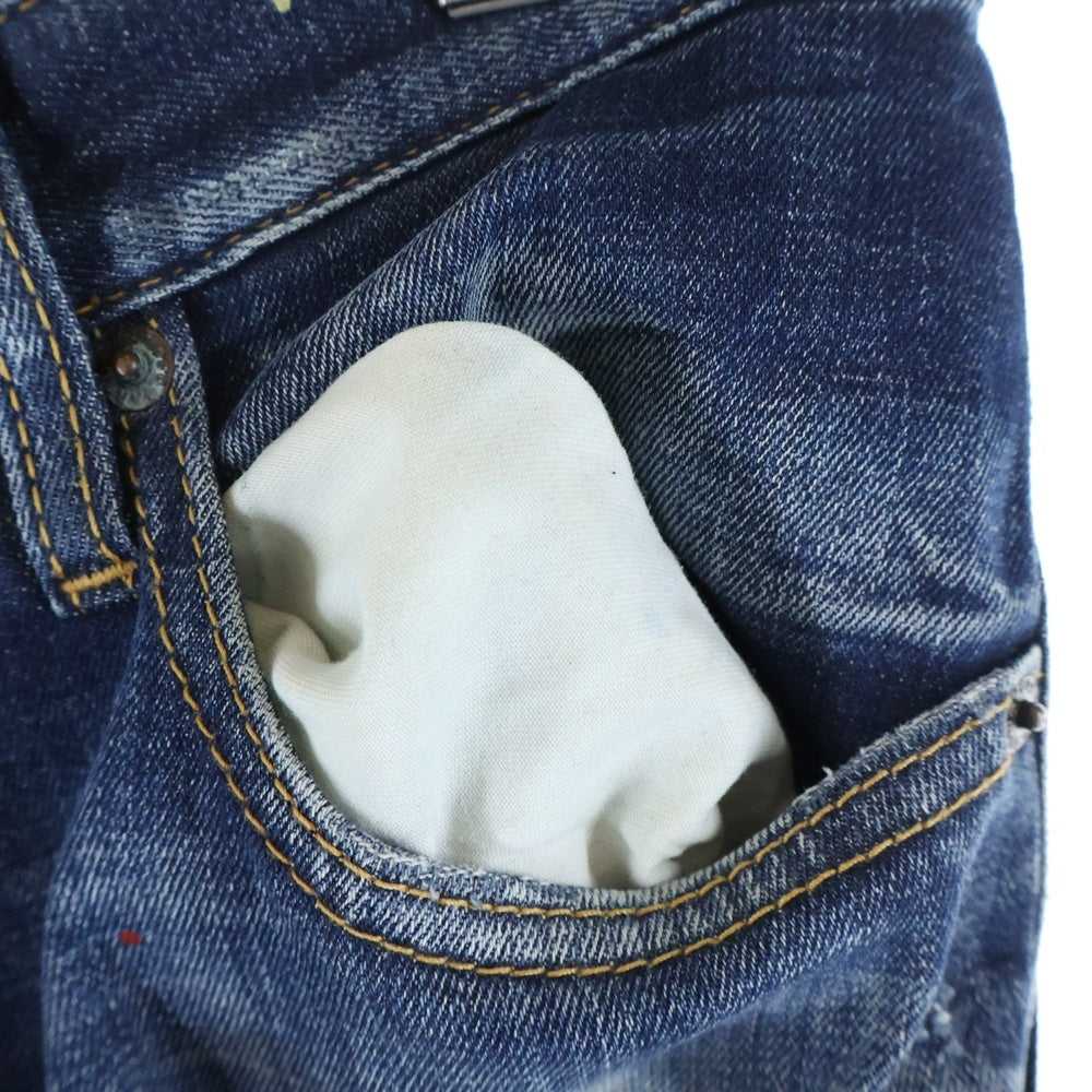 DSQUARED2(ディースクエアード) 21SS MEDIUM WASH 4 TIDY BIKER JEANS ミディアム ウォッシュ タイディ バイカー ジーンズ デニム パンツ インディゴ S74LB0873 S30342