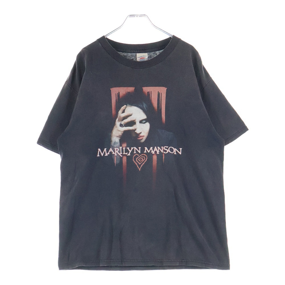 VINTAGE(ヴィンテージ) 00s Marilyn Manson Eat Me Drink Me マリリンマンソン イートミー ドリンクミー 両面プリント 半袖Tシャツ カットソー ブラック