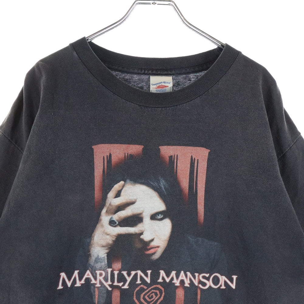 VINTAGE(ヴィンテージ) 00s Marilyn Manson Eat Me Drink Me マリリンマンソン イートミー ドリンクミー 両面プリント 半袖Tシャツ カットソー ブラック