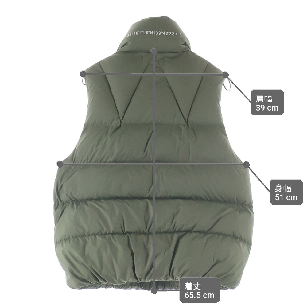 WTAPS(ダブルタップス) 21AW BIVOUAC VEST ビバーク ダウンベスト カーキ 212BRDT-JKM04