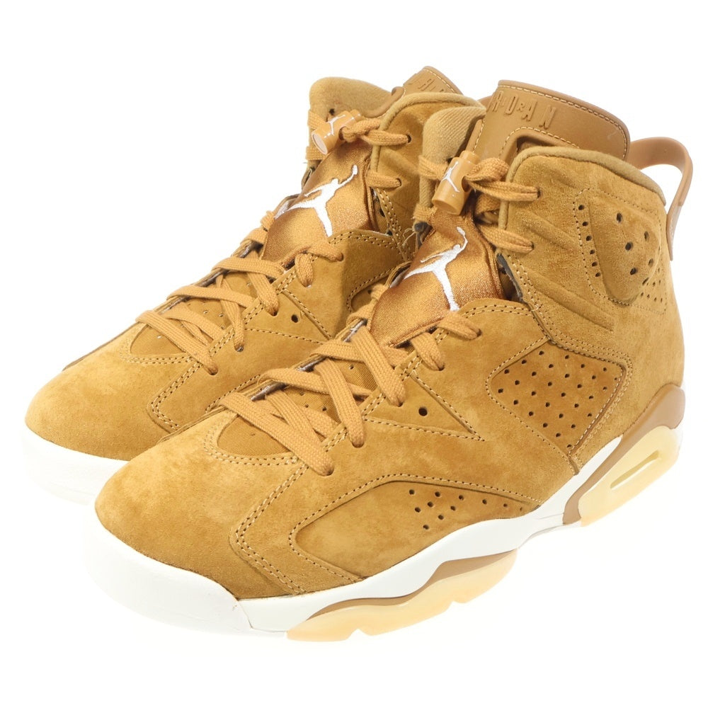 NIKE(ナイキ) AIR JORDAN 6 RETRO WHEAT エアジョーダン6 レトロ ウィート ハイカットスニーカー ブラウン US9/27cm 384664-705