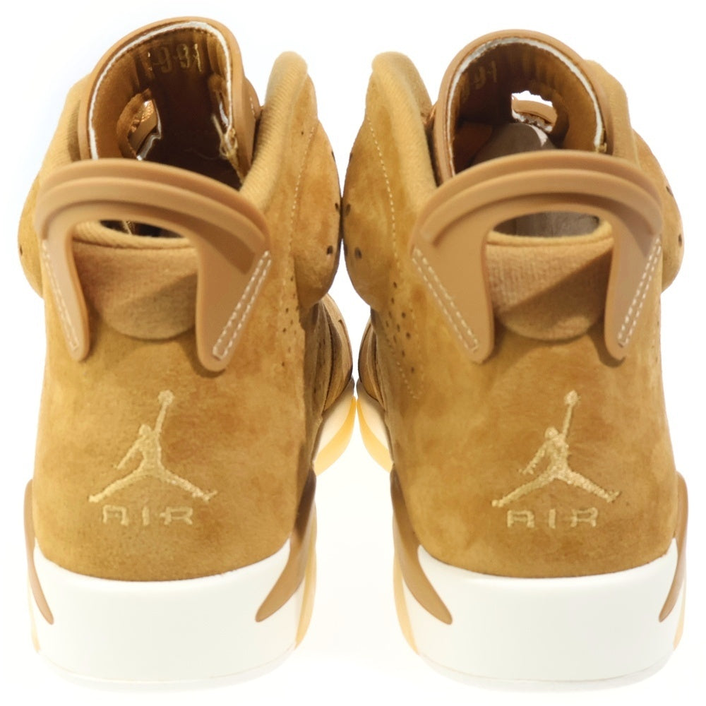 NIKE(ナイキ) AIR JORDAN 6 RETRO WHEAT エアジョーダン6 レトロ ウィート ハイカットスニーカー ブラウン US9/27cm 384664-705