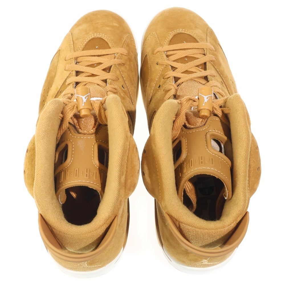 NIKE(ナイキ) AIR JORDAN 6 RETRO WHEAT エアジョーダン6 レトロ ウィート ハイカットスニーカー ブラウン US9/27cm 384664-705