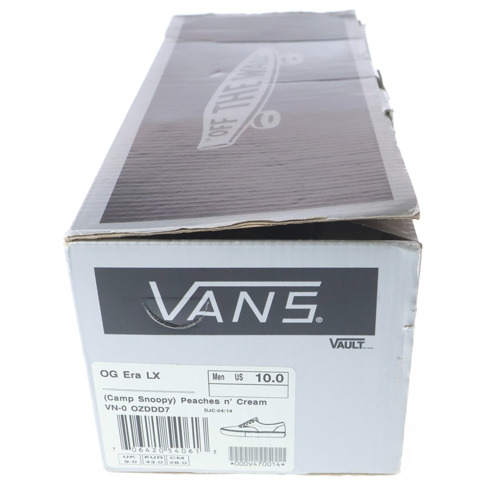 VANS(ヴァンズ) ×SNOOPY Camp Snoopy OG Era LX Peaches n' Cream キャンプ スヌーピー エラ ピーナッツクリーム ローカットスニーカー ピンク US10/28cm VN-0OZDDD7