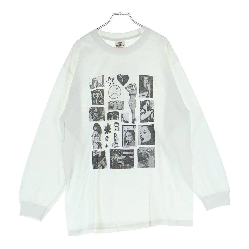 BOYS OF SUMMER(ボーイズオブサマー) × Weirdo Dave Fuck This Life L/S Tee ウィアード・デイヴ ファックディスライフ グラフィックフォトプリント クルーネック ロングスリーブ 長袖Tシャツ