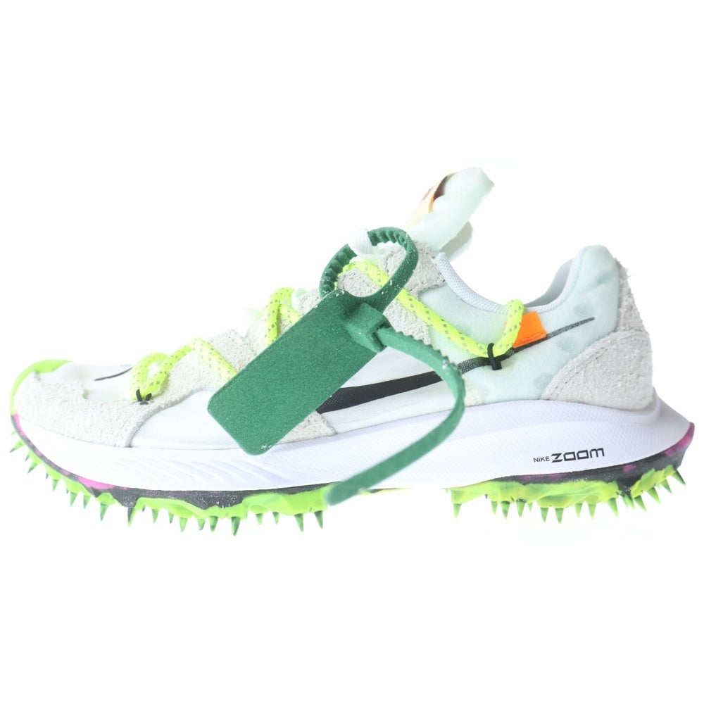 NIKE(ナイキ) ×OFF-WHITE WMNS ZOOM TERRA KIGER 5 オフホワイト ウィメンズ ズーム テラカイガー ローカットスニーカー シルバー US7/24cm レディース CD8179-100