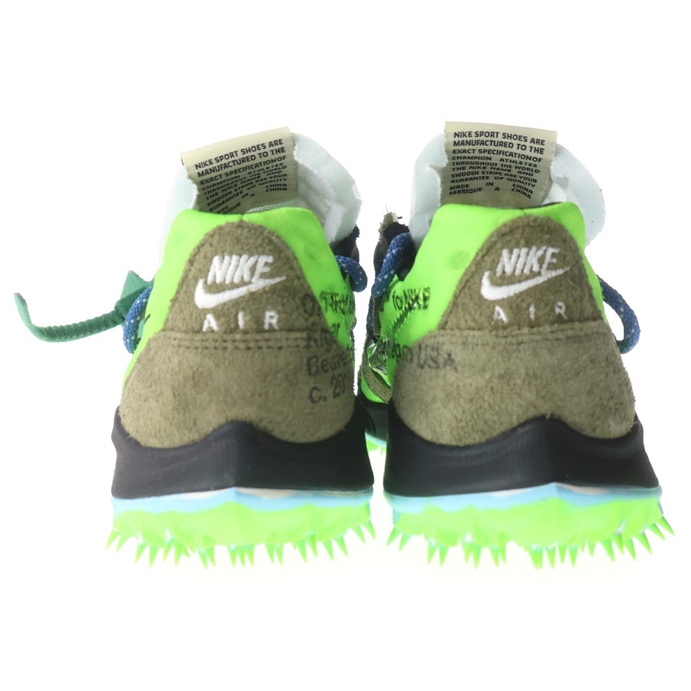NIKE(ナイキ) ×OFF-WHITE WMNS AIR ZOOM TERRA KIGER 5 オフホワイト ウィメンズ テラ カイガー ローカットスニーカー グリーン US7/24cm CD8179-300 レディース