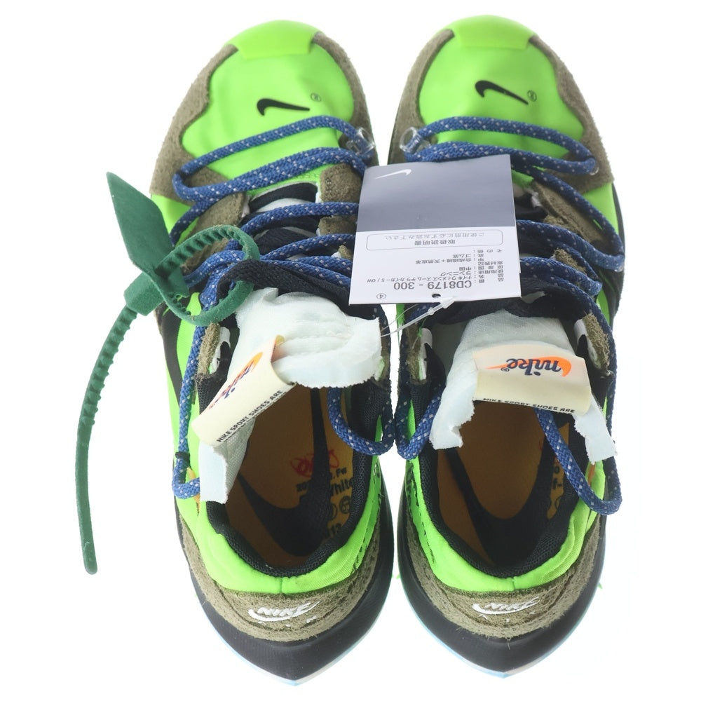 NIKE(ナイキ) ×OFF-WHITE WMNS AIR ZOOM TERRA KIGER 5 オフホワイト ウィメンズ テラ カイガー ローカットスニーカー グリーン US7/24cm CD8179-300 レディース