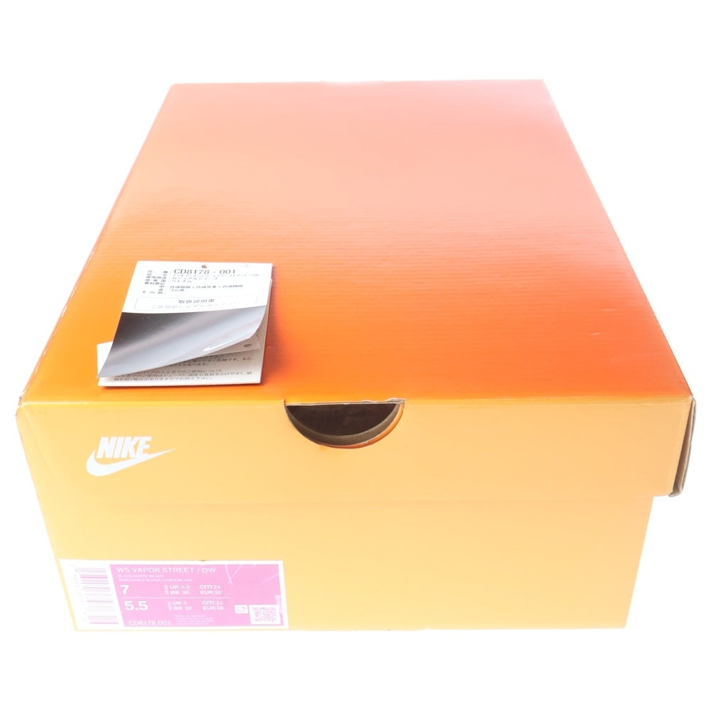 NIKE(ナイキ) ×OFF-WHITE WMNS Vapor Street Black ウィメンズ ヴェイパーストリートブラック ローカットスニーカー ブラック US7/24cm CD8178-001 レディース