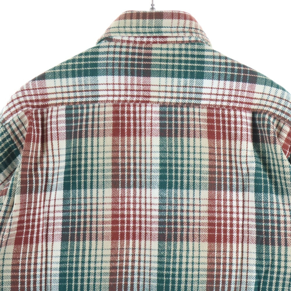 FIVE BROTHERS(ファイブブラザー) 90S VINTAGE CHECK L/S SHIRT ヴィンテージ チェック 総柄 長袖シャツ ベージュ