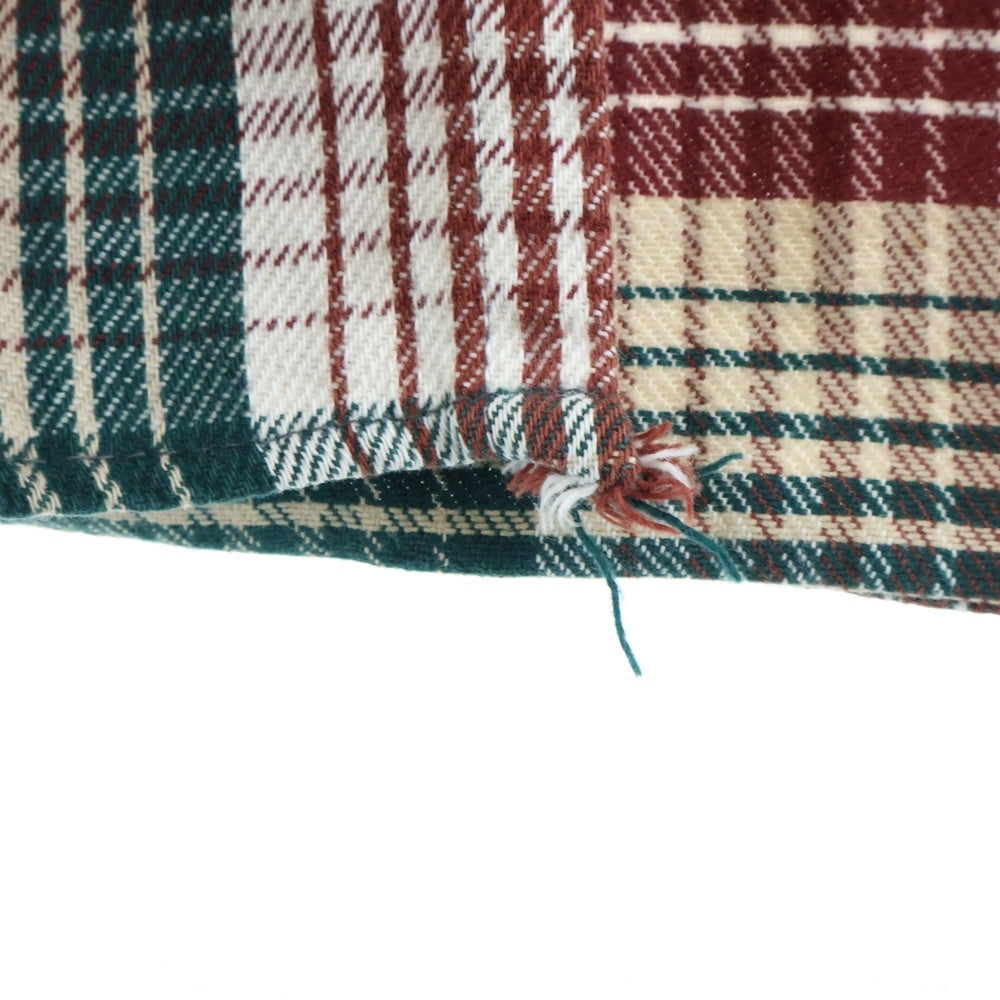 FIVE BROTHERS(ファイブブラザー) 90S VINTAGE CHECK L/S SHIRT ヴィンテージ チェック 総柄 長袖シャツ ベージュ