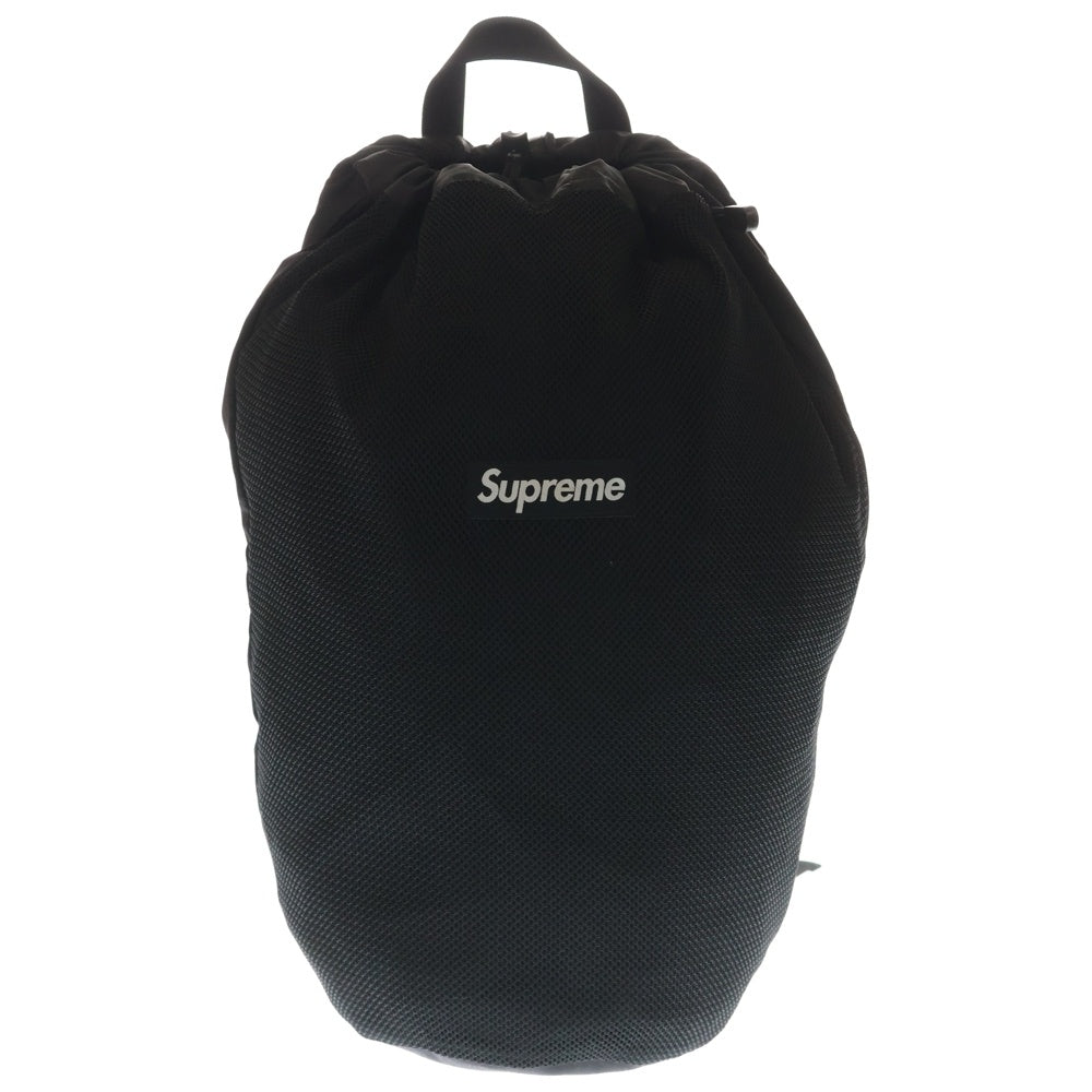 SUPREME(シュプリーム) 15SS Mesh Back Pack フロントメッシュ バックロゴプリント バックパック ブラック