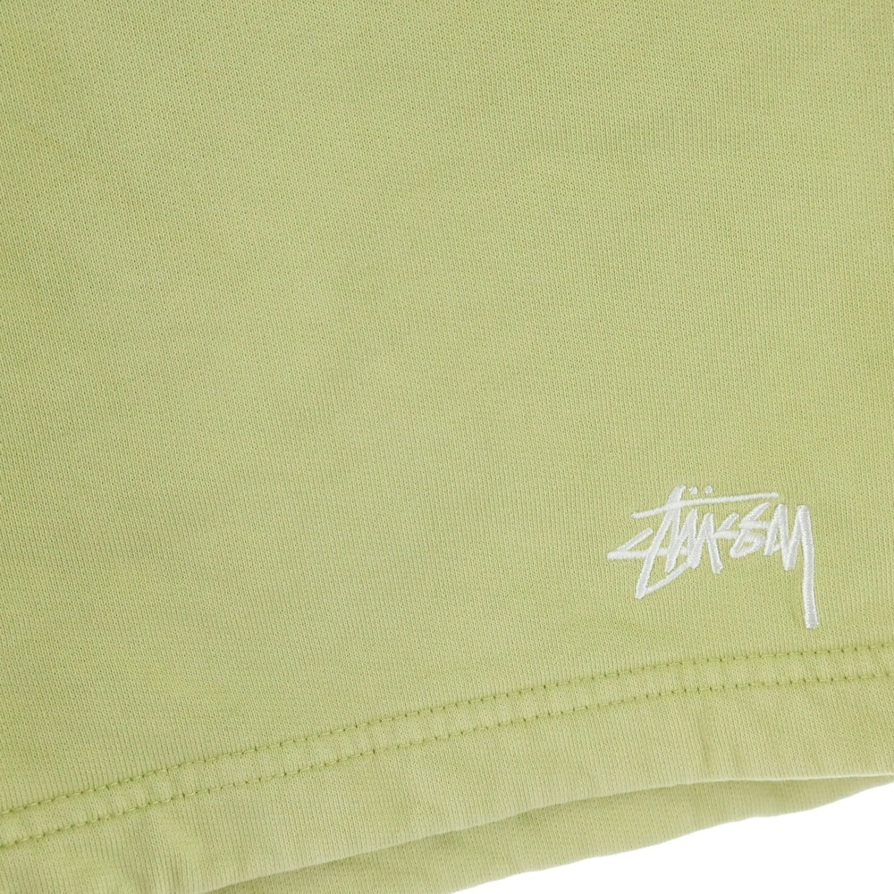 STUSSY(ステューシー) Stock Logo Shorts ストックロゴ スウェット ショーツ ライムグリーン