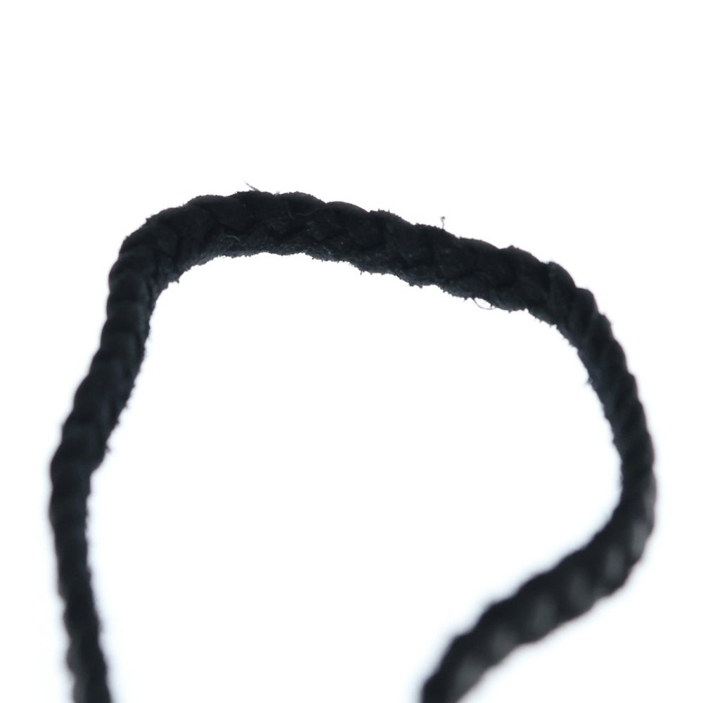 CHROME HEARTS(クロムハーツ) LEATHER BRAID SCROLL ネックレス レザーブレイドネックレス ブラック/シルバー BCA377