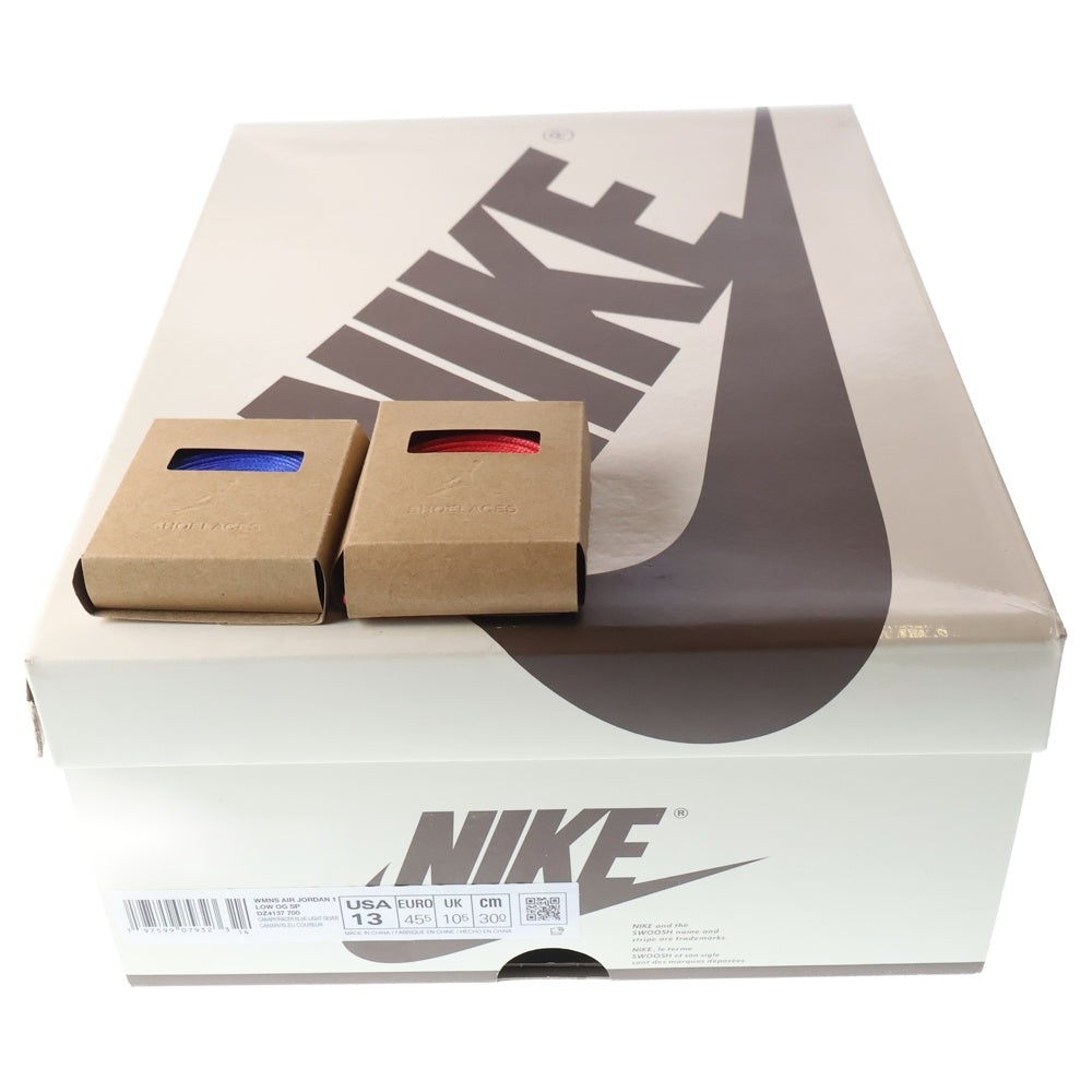 NIKE(ナイキ) ×TRAVIS SCOTT WMNS AIR JORDAN 1 RETRO LOW OG Canary トラヴィススコット ウィメンズ エアジョーダン1 ローカットスニーカー カナリー US13/30cm DZ4137-700