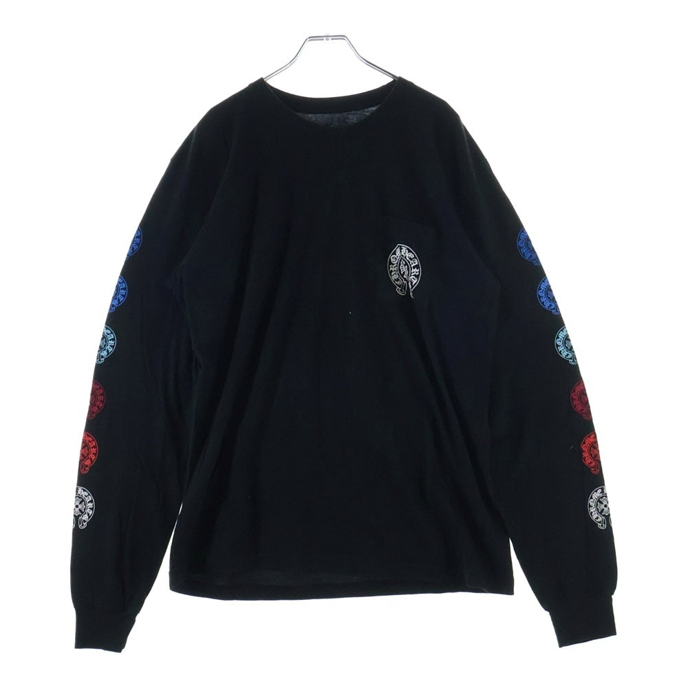 CHROME HEARTS(クロムハーツ) MULTI COLOR HORSE SHOE マルチカラーホースシュー 長袖Tシャツ カットソー ブラック