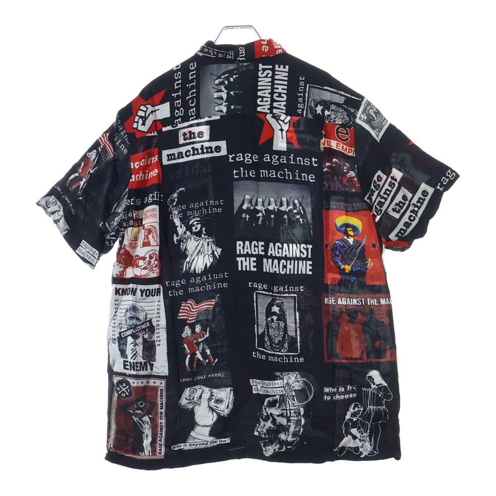 WACKO MARIA(ワコマリア) 20SS × Rage Against The Machine レイジ・アゲインスト・ザ・マシン オープンカラー 半袖シャツ アロハシャツ マルチ