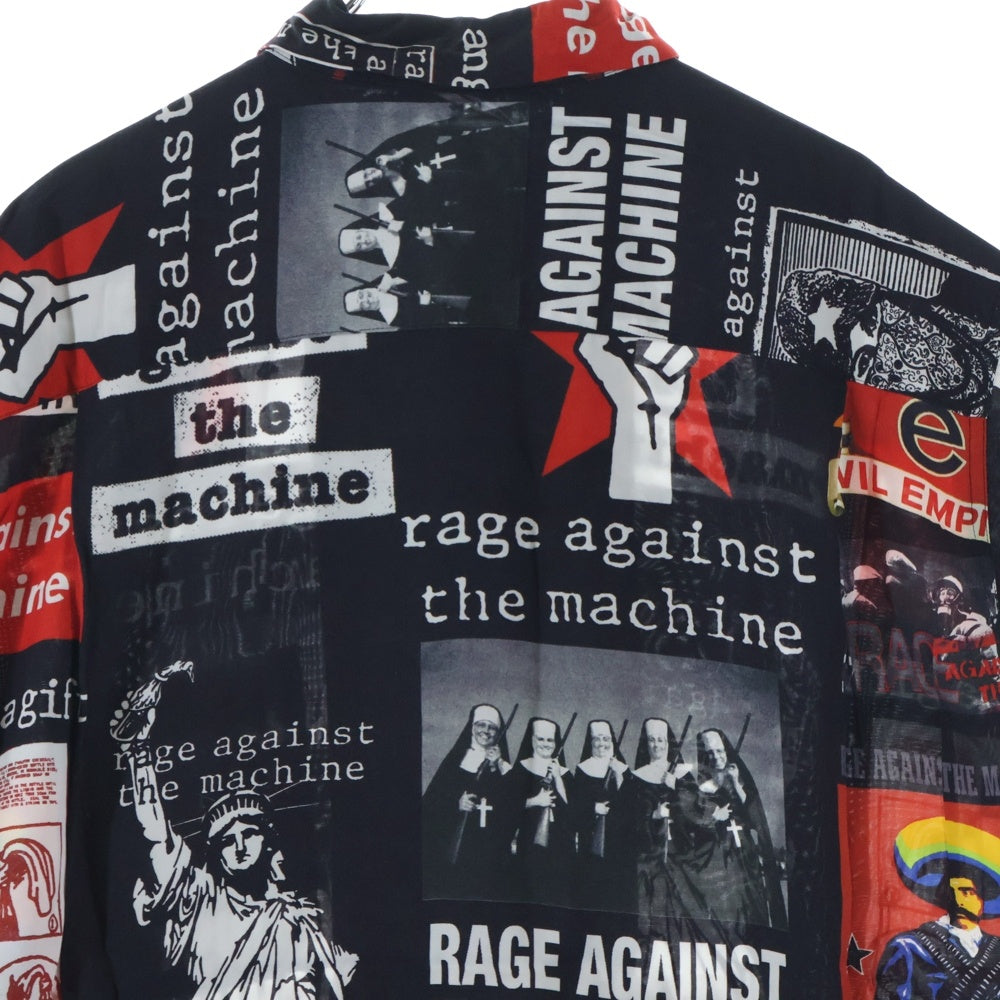 WACKO MARIA(ワコマリア) 20SS × Rage Against The Machine レイジ・アゲインスト・ザ・マシン オープンカラー 半袖シャツ アロハシャツ マルチ
