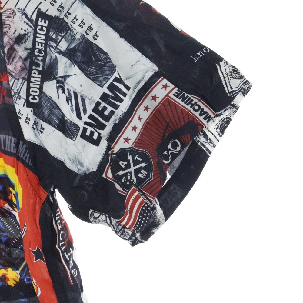 WACKO MARIA(ワコマリア) 20SS × Rage Against The Machine レイジ・アゲインスト・ザ・マシン オープンカラー 半袖シャツ アロハシャツ マルチ