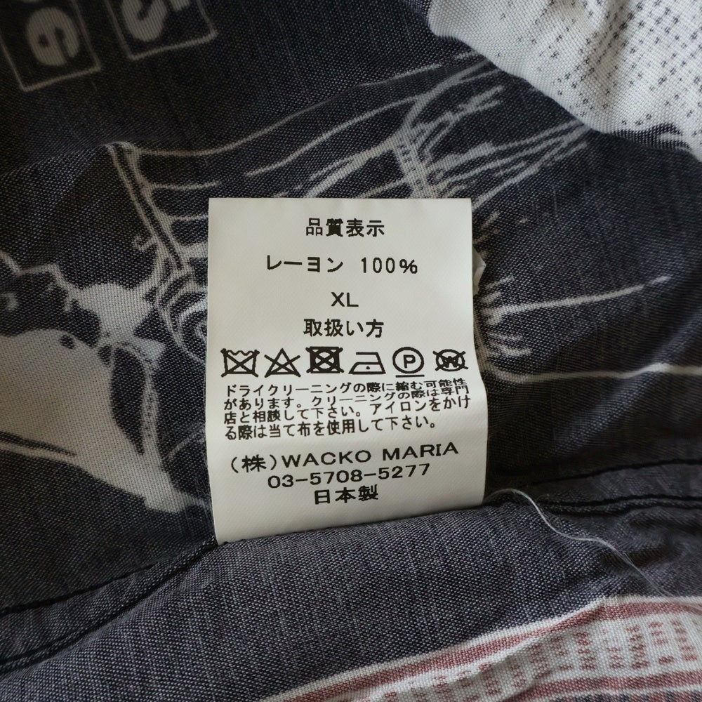 WACKO MARIA(ワコマリア) 20SS × Rage Against The Machine レイジ・アゲインスト・ザ・マシン オープンカラー 半袖シャツ アロハシャツ マルチ