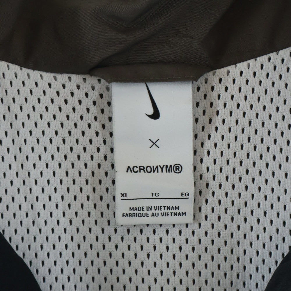 NIKE(ナイキ) × ACRONYM NRG CS WOVEN JACKET アクロニウム ジップアップ ウーブン トラックジャケット ブラウン/ブラック CZ4669-100
