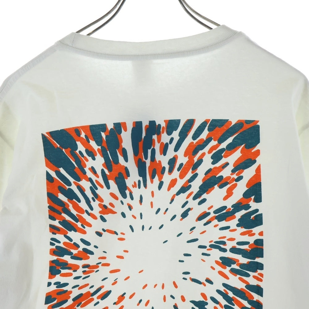 NO BRAND(ノーブランド) NUMBERS edition ナンバーズ エディション 12:45 SWIRL L/S Tee エリックコストン グラフィックプリント クルーネック ロングスリーブ 長袖Tシャツ 15503