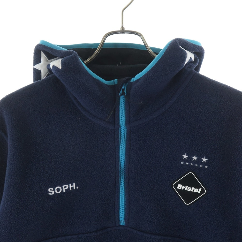 F.C.R.B.(エフシーアールビー) POLARTEC FLEECE HALF ZIP STAR HOODY ポーラテック フリース ハーフジップ スター フーディー パーカー FCRB-167021