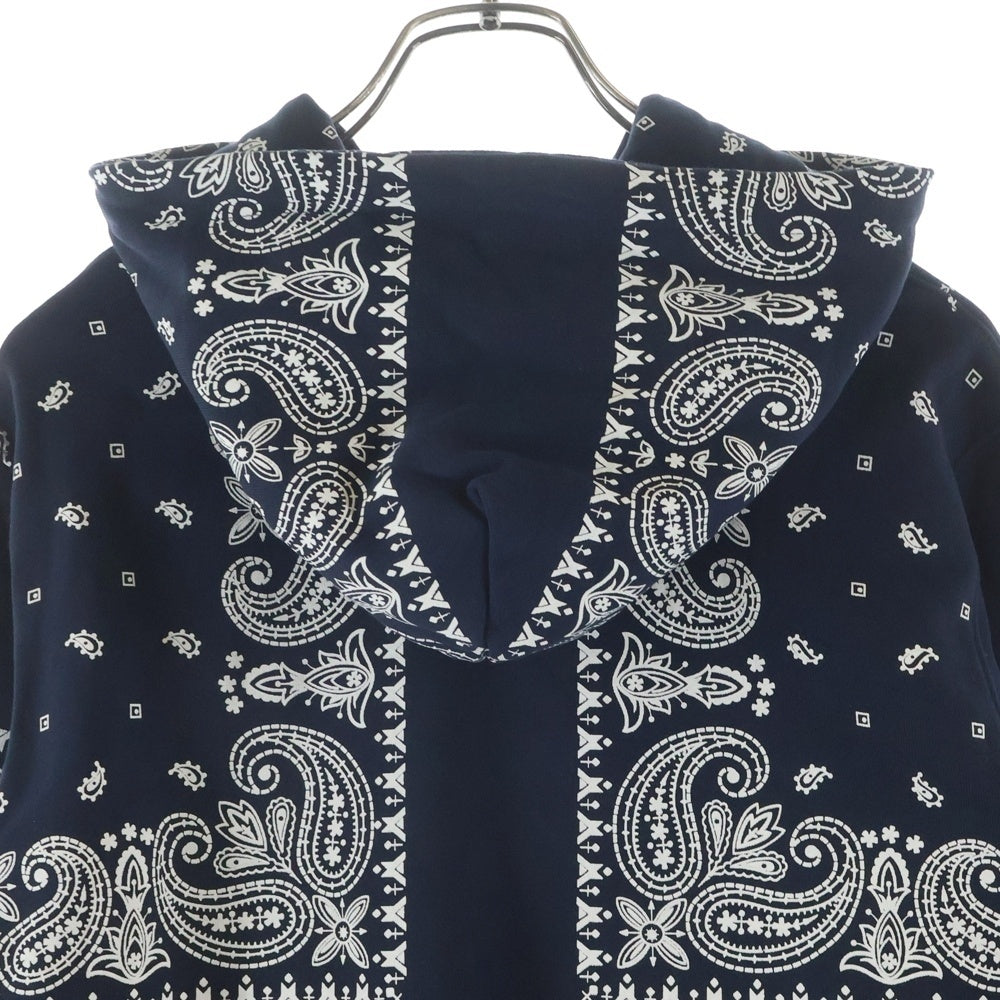 F.C.R.B./F.C.Real Bristol/FCRB(エフシーアールビー/エフシーレアルブリストル) 26SS BANDANA SWEAT HOODIE バンダナ スウェット フーディー プルオーバーパーカー ネイビー FCRB-260041