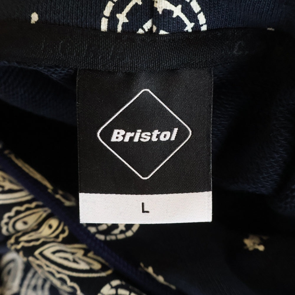 F.C.R.B./F.C.Real Bristol/FCRB(エフシーアールビー/エフシーレアルブリストル) 26SS BANDANA SWEAT HOODIE バンダナ スウェット フーディー プルオーバーパーカー ネイビー FCRB-260041