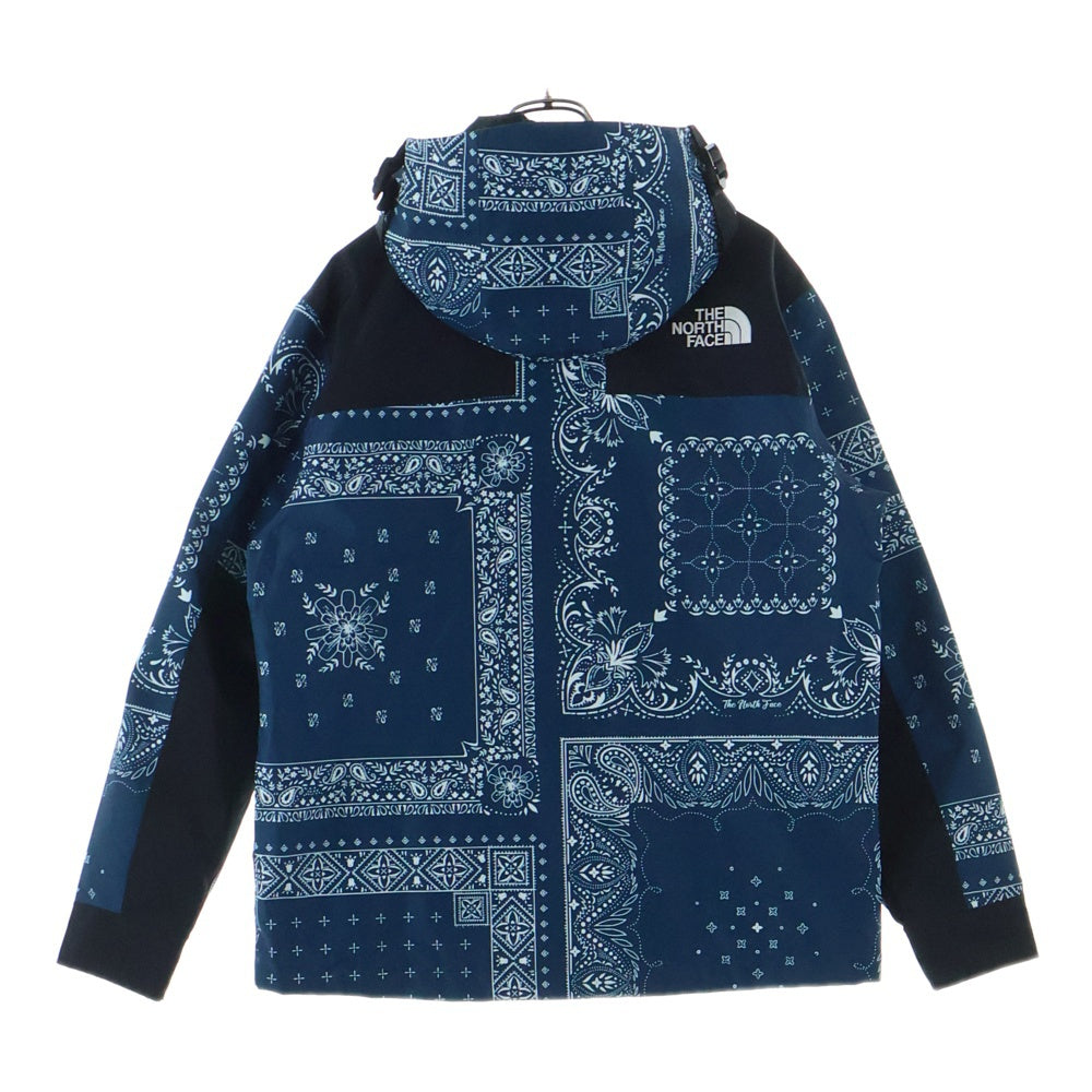 THE NORTH FACE(ザノースフェイス) 22SS NOVELTY GTX MOUNTAIN JACKET ペイズリー 総柄 ノベルティ ゴアテックス マウンテンジャケット フーディー ネイビー NJ2GN10A