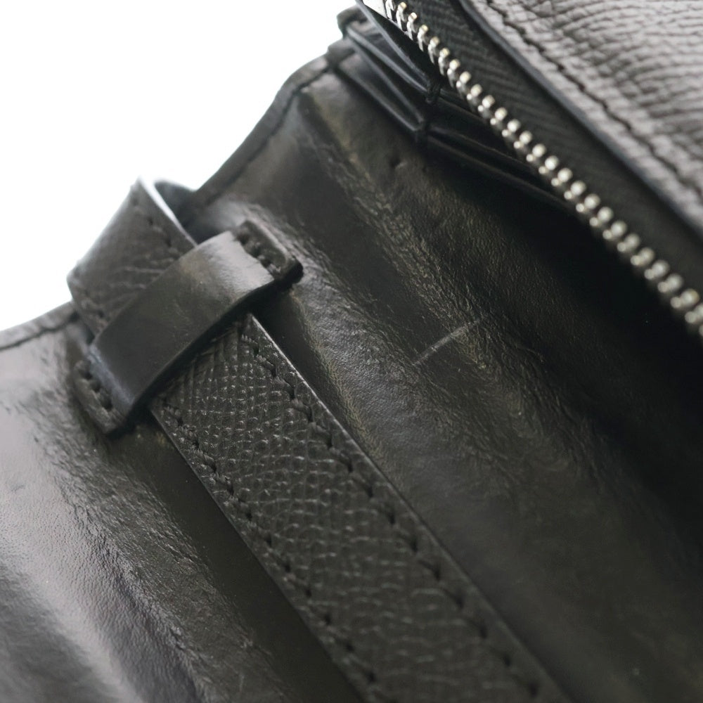 Maison Margiela(メゾンマルジェラ) 4ステッチ レザー スマホショルダーバッグ ポシェット ブラック