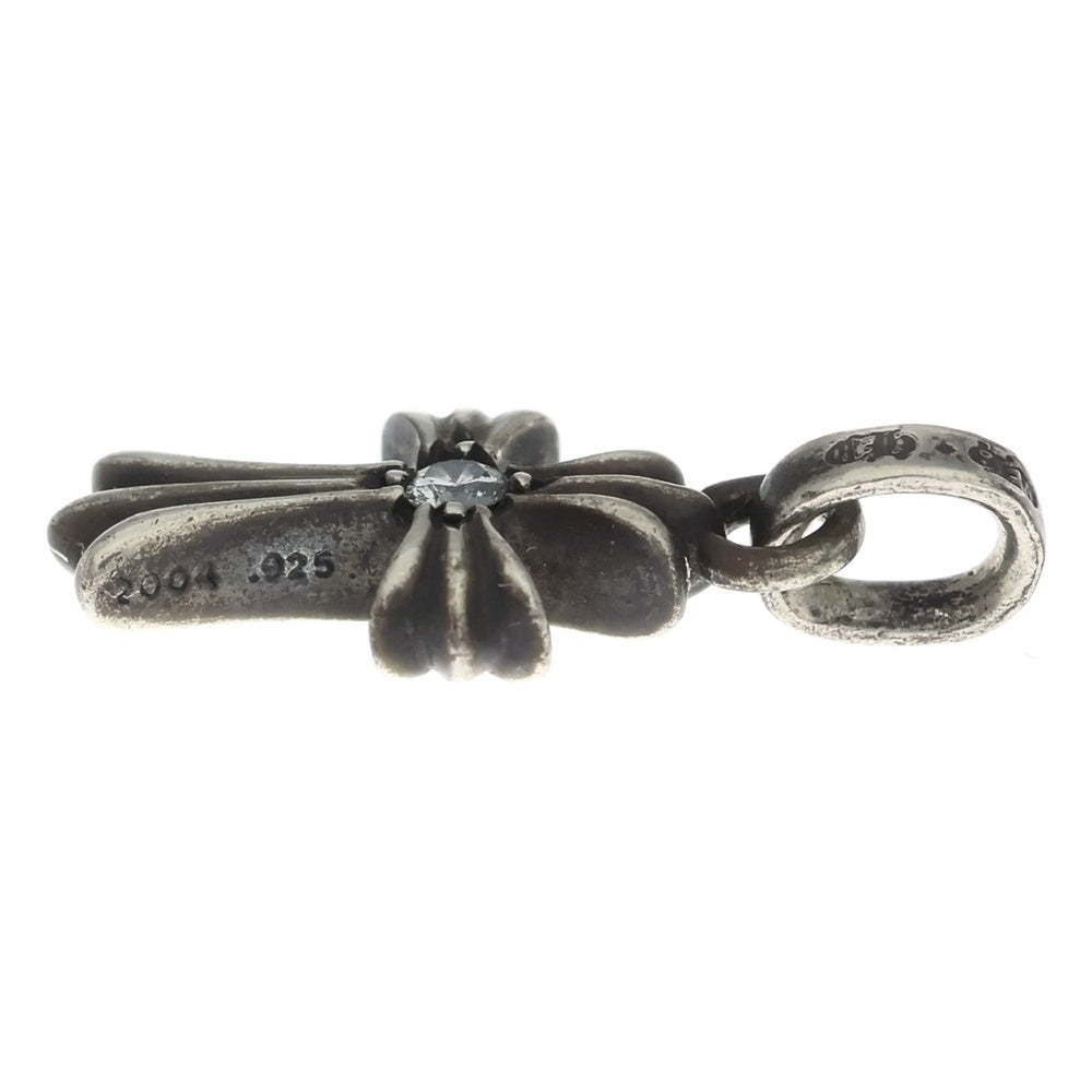 CHROME HEARTS(クロムハーツ) CRS BBYFAT DMND ベイビーファットクロス 両面1ダイヤ ペンダントトップ シルバー BCA238