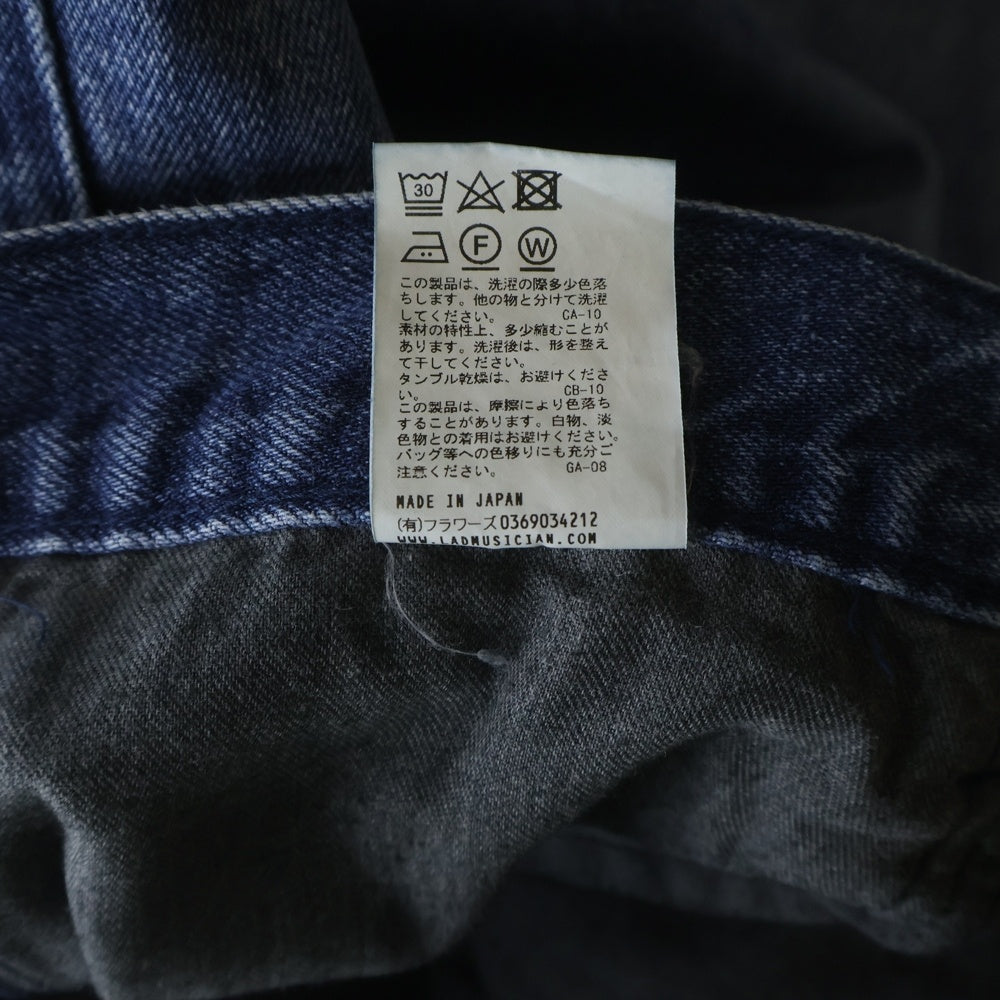 LAD MUSICIAN(ラッドミュージシャン) 12oz Denim Tapered Baggy Pants デニム テーパード バギーパンツ インディゴ 2223-505