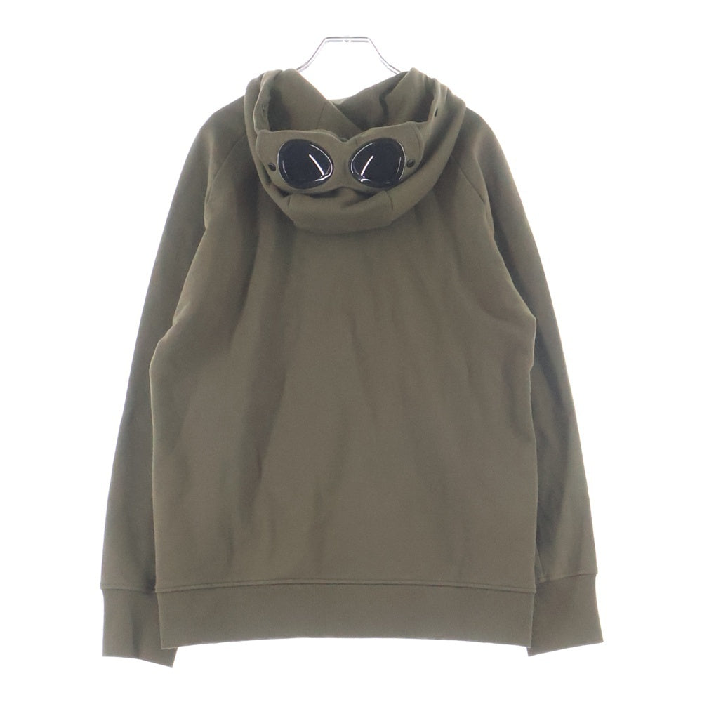 C.P. Company(シーピーカンパニー) DIAGONAL RAISED FLEECE GOGGLE SWEATSHIRT ゴーグル ジップアップフーディー スウェットシャツ パーカー カーキ RCCMSS715A-005086W