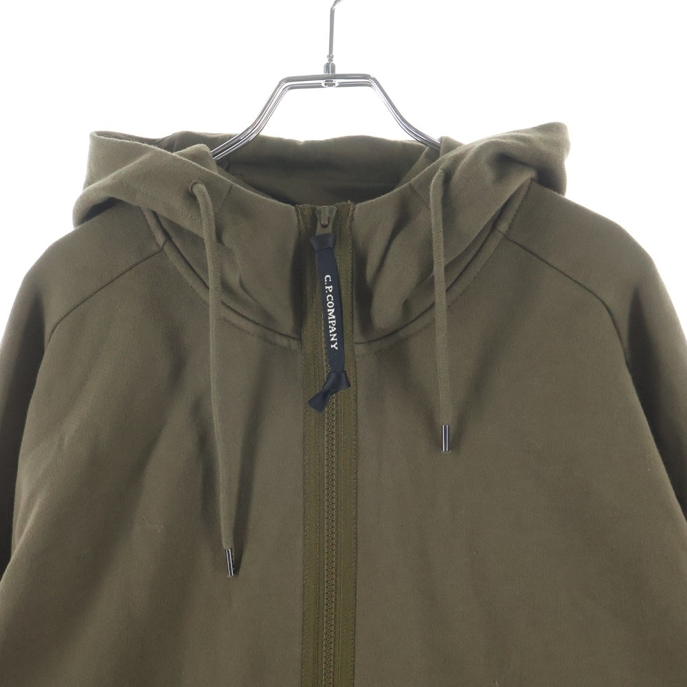 C.P. Company(シーピーカンパニー) DIAGONAL RAISED FLEECE GOGGLE SWEATSHIRT ゴーグル ジップアップフーディー スウェットシャツ パーカー カーキ RCCMSS715A-005086W