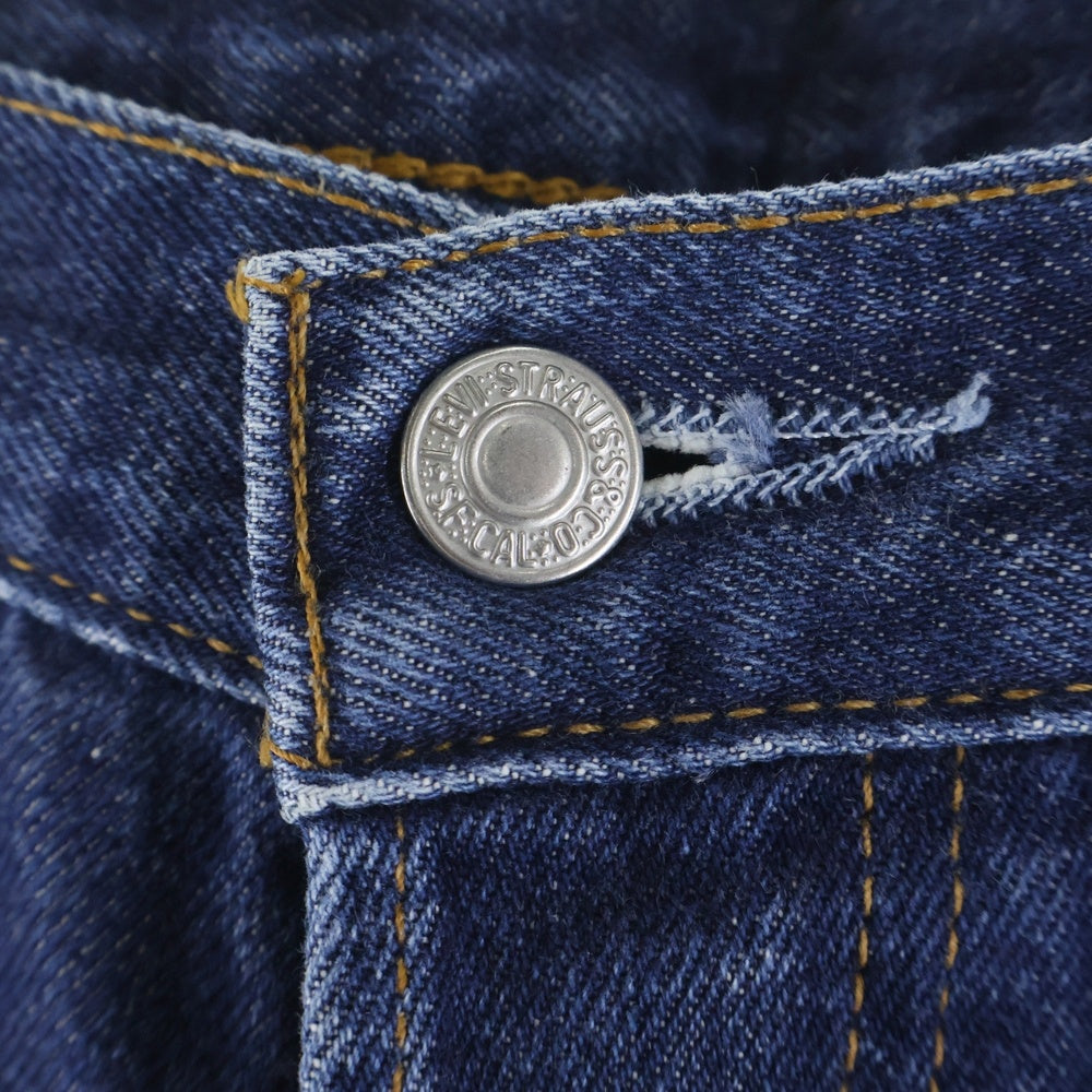 Y.A.R.N(ヤーン) 24AW 501 with 3D Cross Denim クロスニットパッチ デニム インディゴ/ピンク