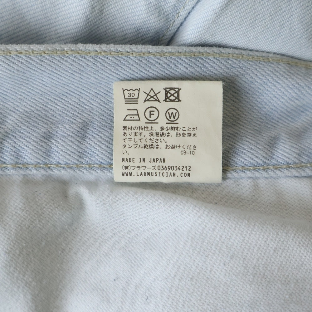 LAD MUSICIAN(ラッドミュージシャン) 12oz DENIM MULTI SILHOUETTE PANTS デニム マルチ シルエット バギーパンツ ライトブルー 2223-503