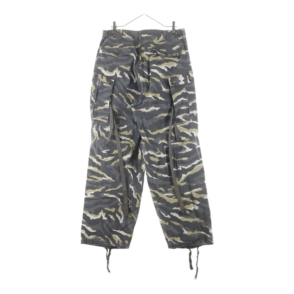 KAMIYA(カミヤ) 25SS CAMOUFLAGE WASH CARGO PANTS カモフラージュ ウォッシュ カーゴパンツ カーキ G14PT016