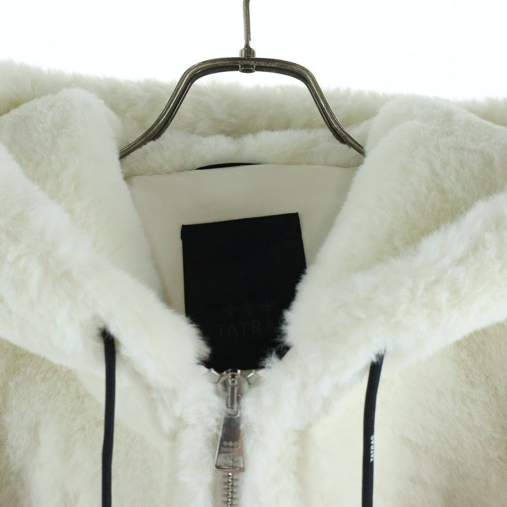 TATRAS(タトラス) Bomos Boa Blouson ボモス ボア フーデッド ジップアップ ブルゾン ホワイト MTAT24A4858-L